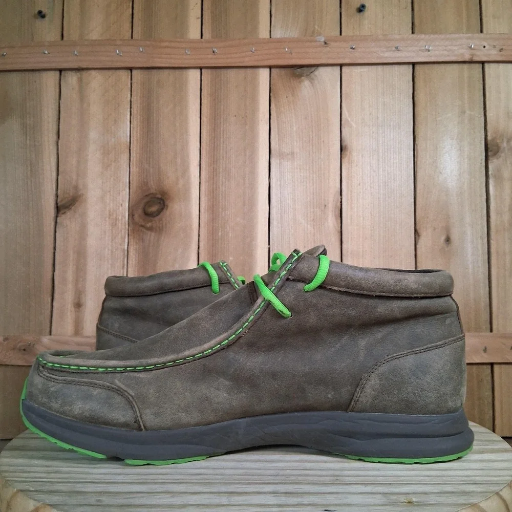 Ariat‎ Spitfire Chukka Shoes Mens 12 46 Brown Leather Moccasin Casual Comfort